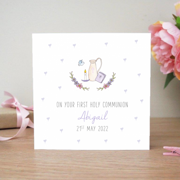 Personalised First Holy Communion Card